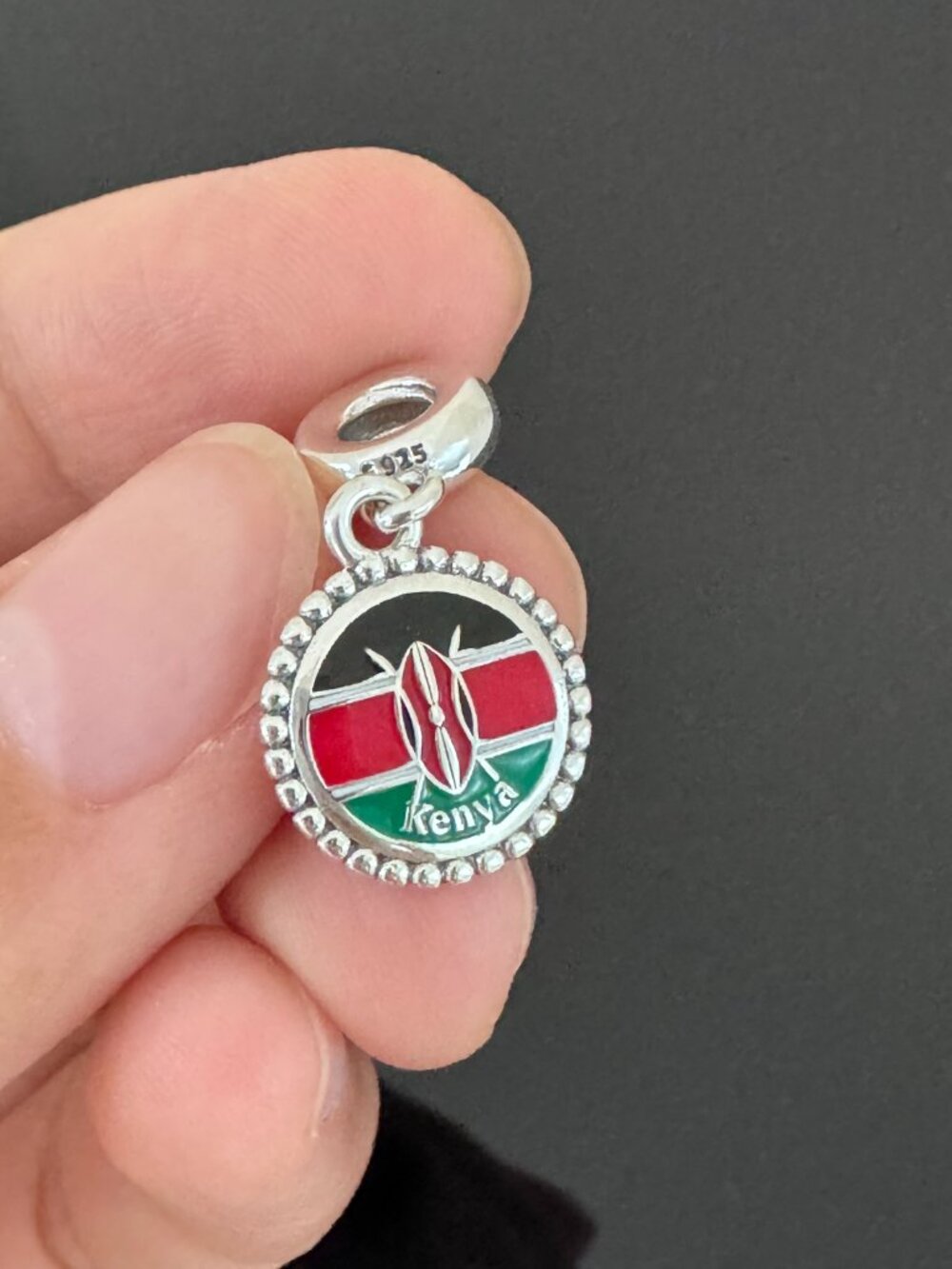 Pandora  Kenya Flag Exclusive Charm